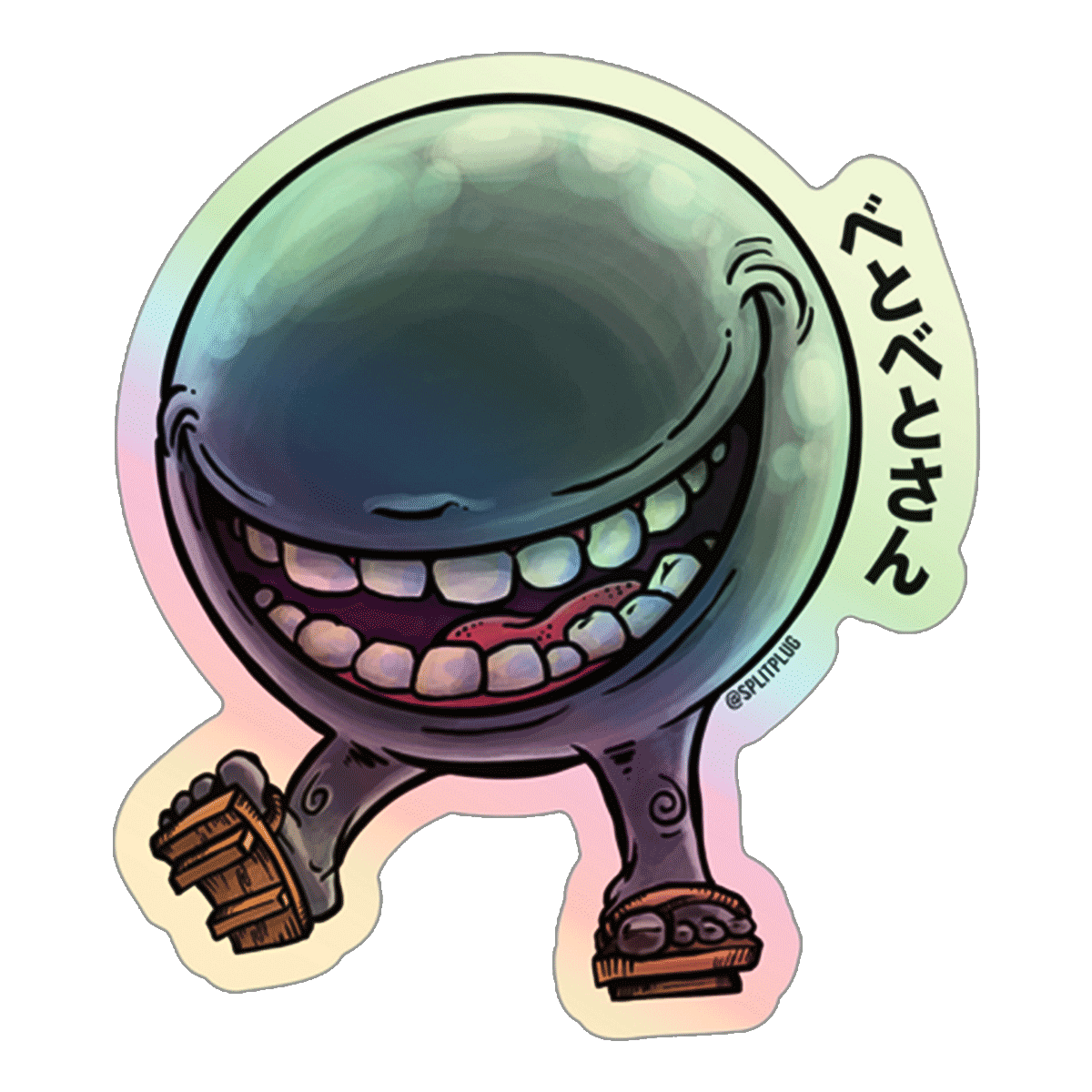 Betobetosan "Mr. Footsteps" Holographic Sticker