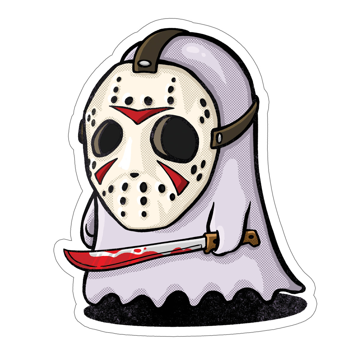 Jason Ghost Sticker