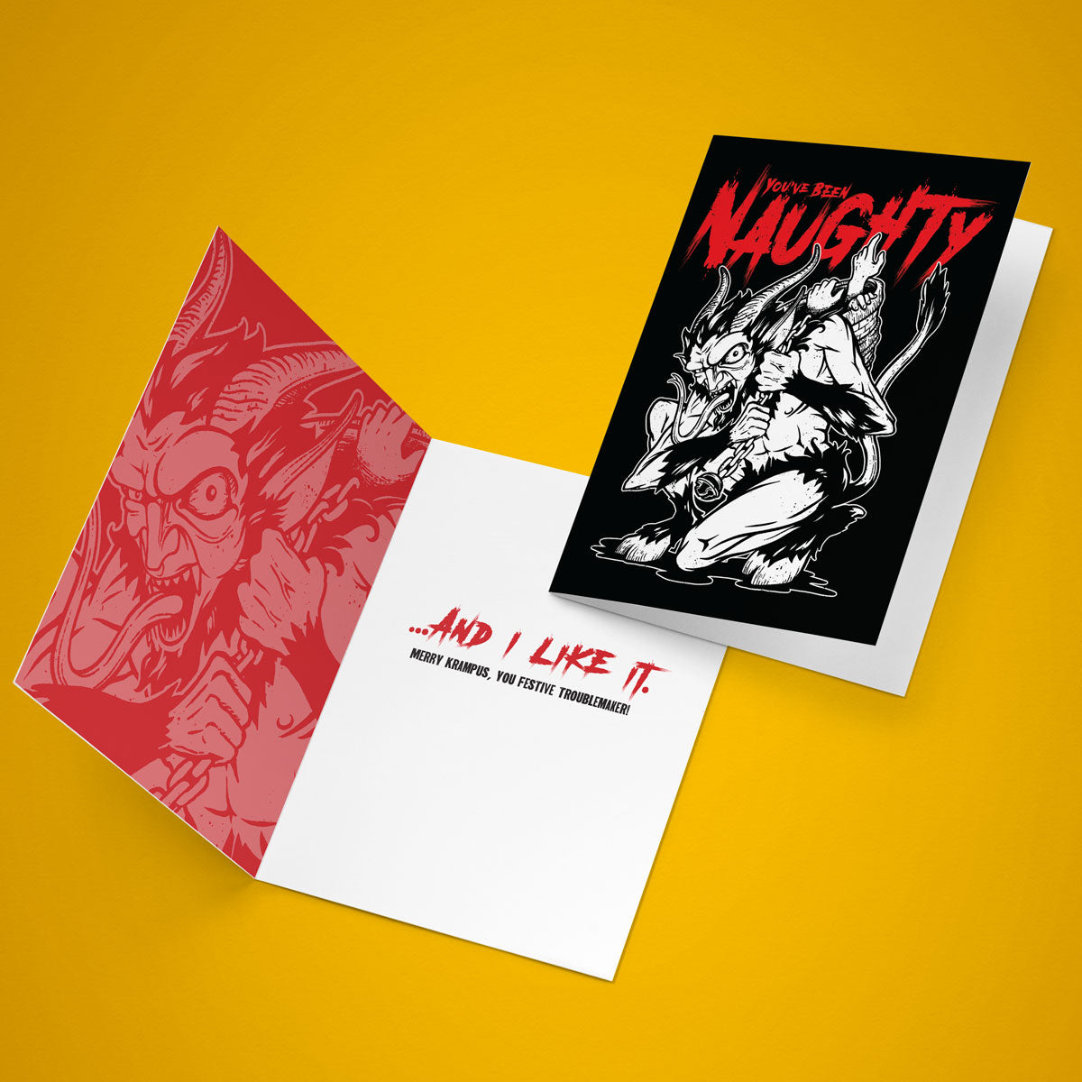 You've Been Naughty Krampus Greeting Card