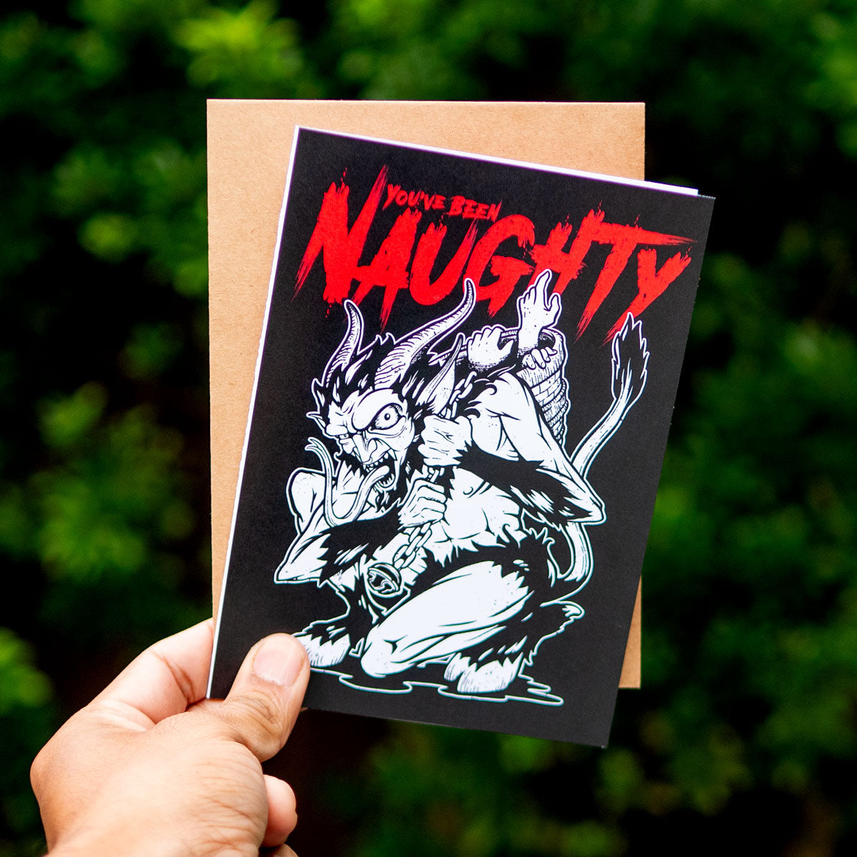 You've Been Naughty Krampus Greeting Card