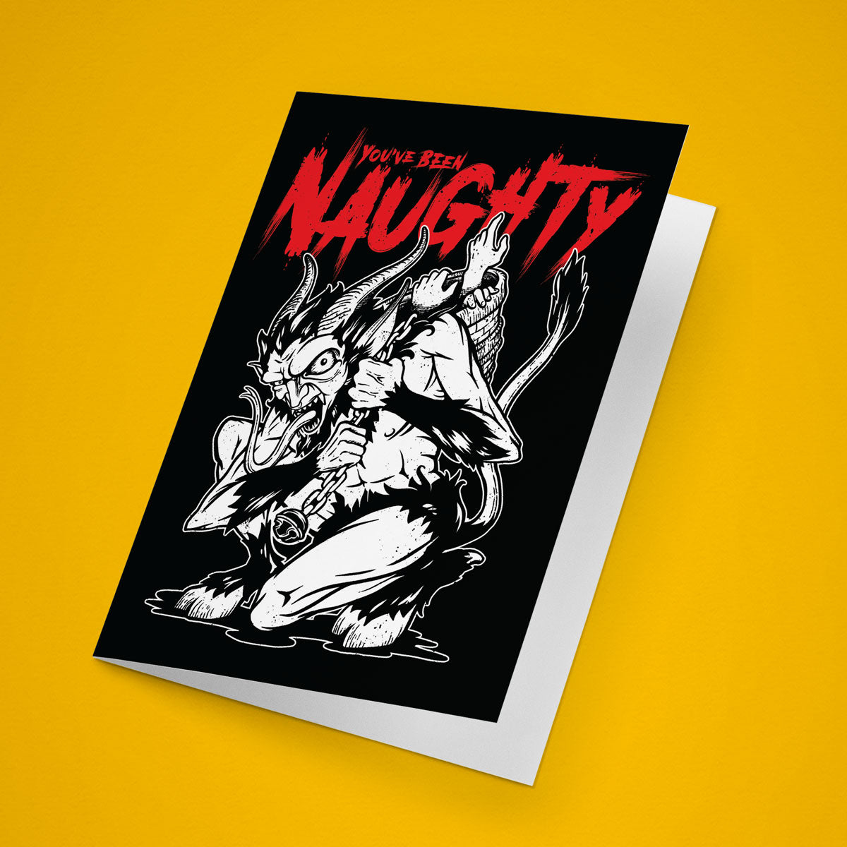 You've Been Naughty Krampus Greeting Card