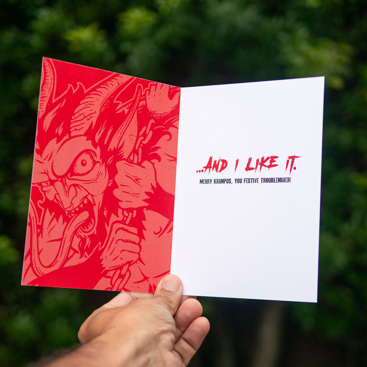 You've Been Naughty Krampus Greeting Card