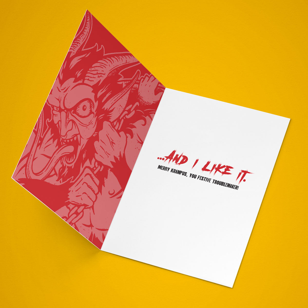 You've Been Naughty Krampus Greeting Card
