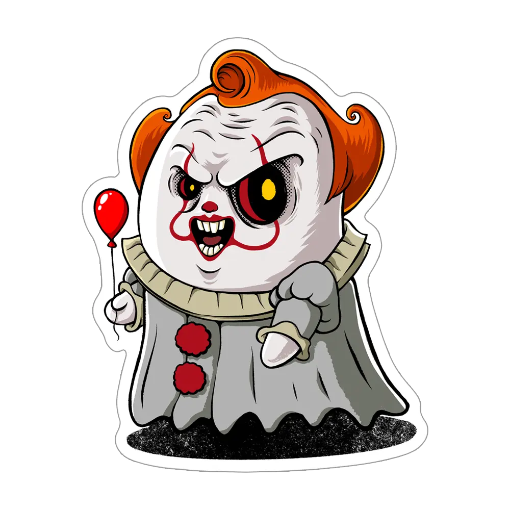 Derry Pennywise Ghost Sticker