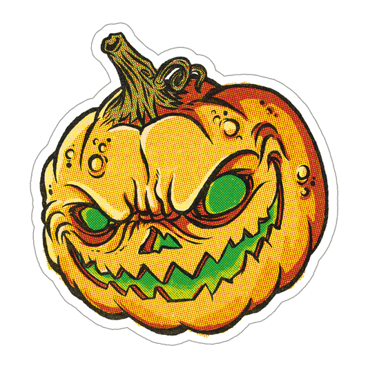Evil Jack-o-Lantern Sticker