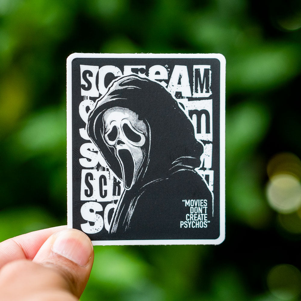 Movies Don't Create Psychos Sticker