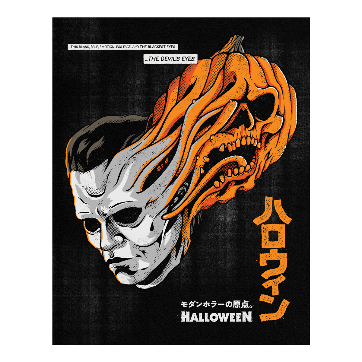 Split-faced Halloween 11"x14" Print