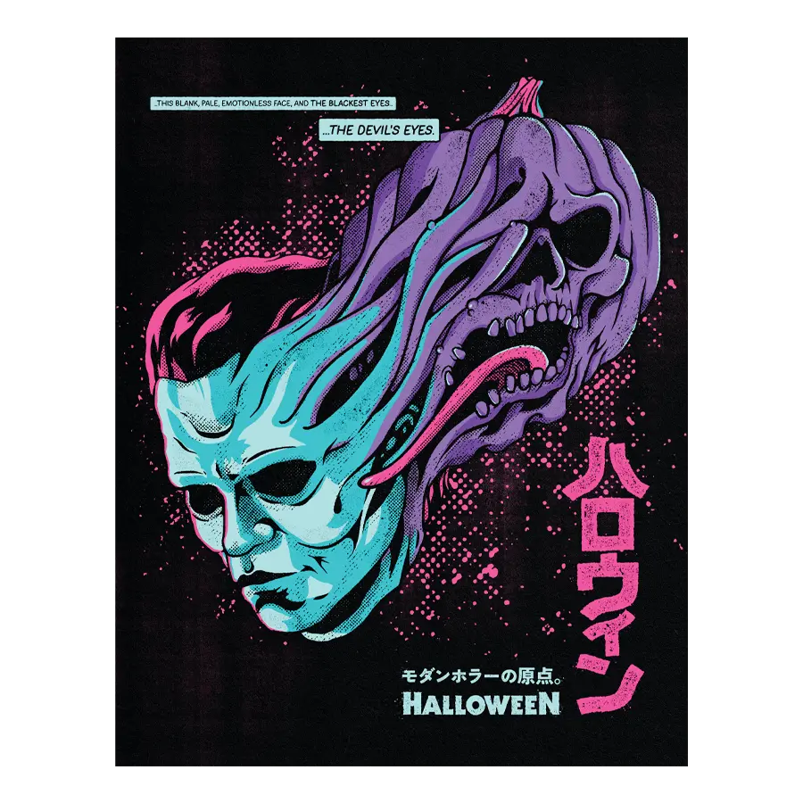 Retro Split-faced Halloween 11"x14" Print