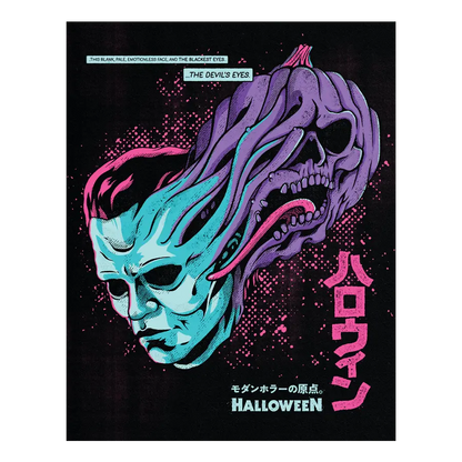 Retro Split-faced Halloween 11"x14" Print