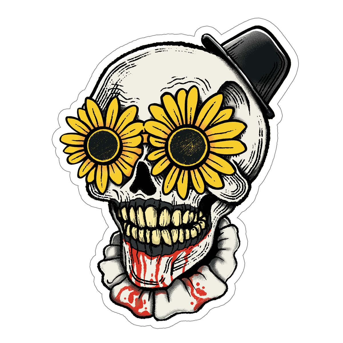 Art the Skull Sticker