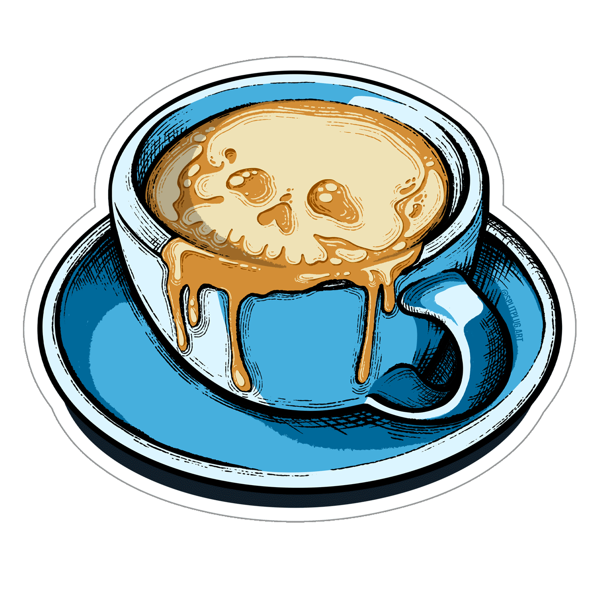 Café con Muerte Sticker