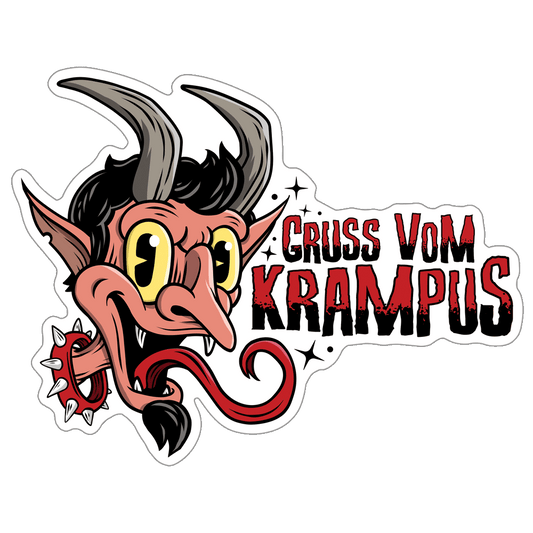 Gruss Vom Krampus Tattoo Sticker