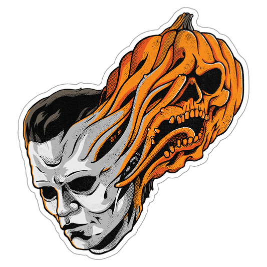 Halloween Split-faced Sticker