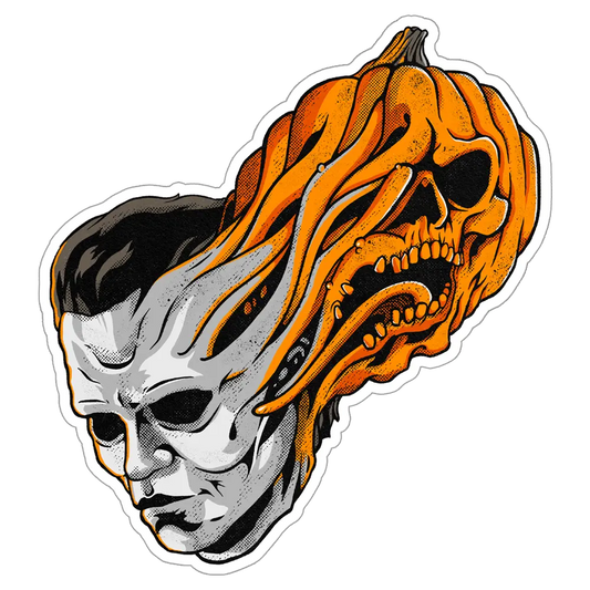 Halloween Split-faced Sticker
