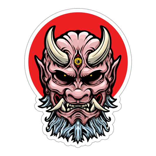 Oni Demon Yokai Sticker
