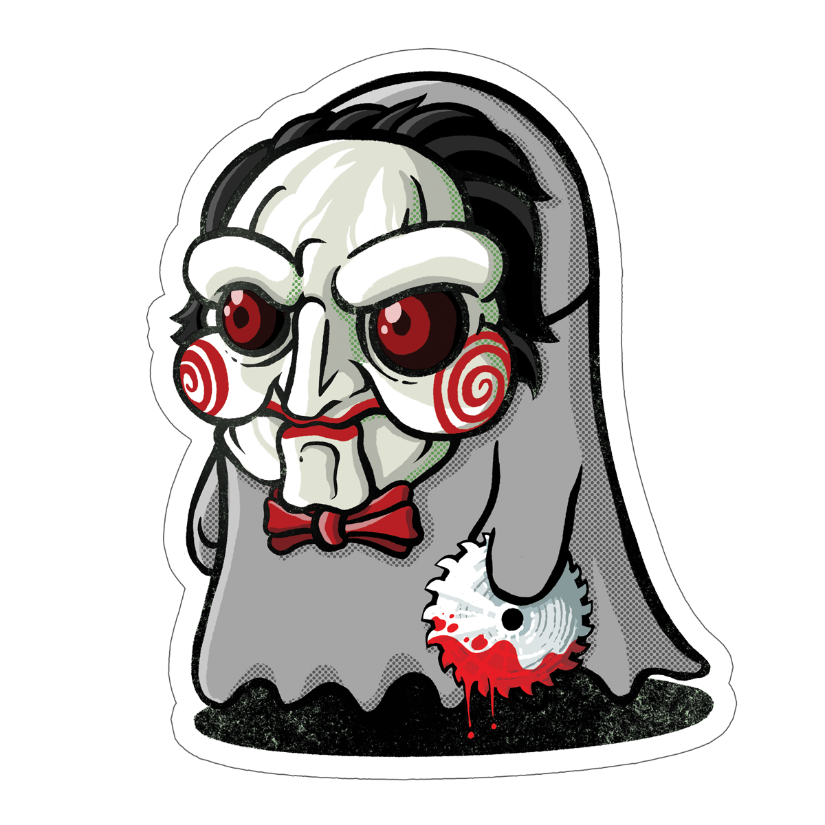 Jigsaw Ghost Sticker