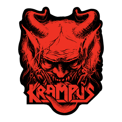 Krampus Metal Band Sticker