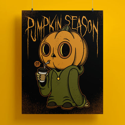 Lil' Pumpkin Person 11"x14" Print