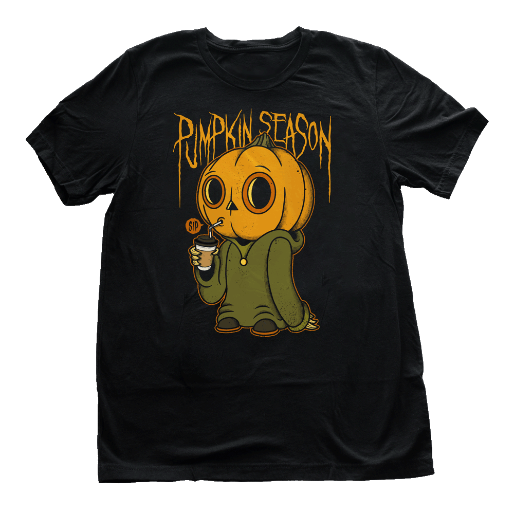 Lil Pumpkin Person - Black T-Shirt