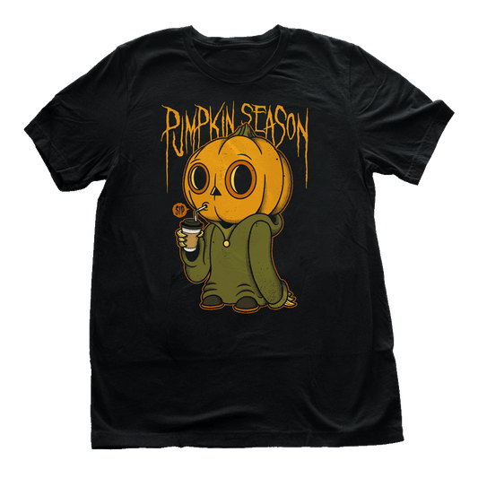 Lil Pumpkin Person - Black T-Shirt