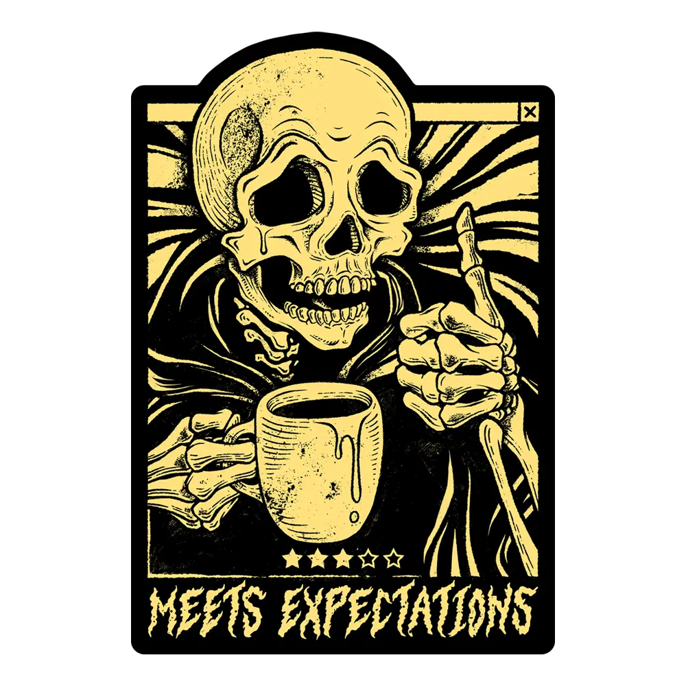 Meets Expectations Sticker