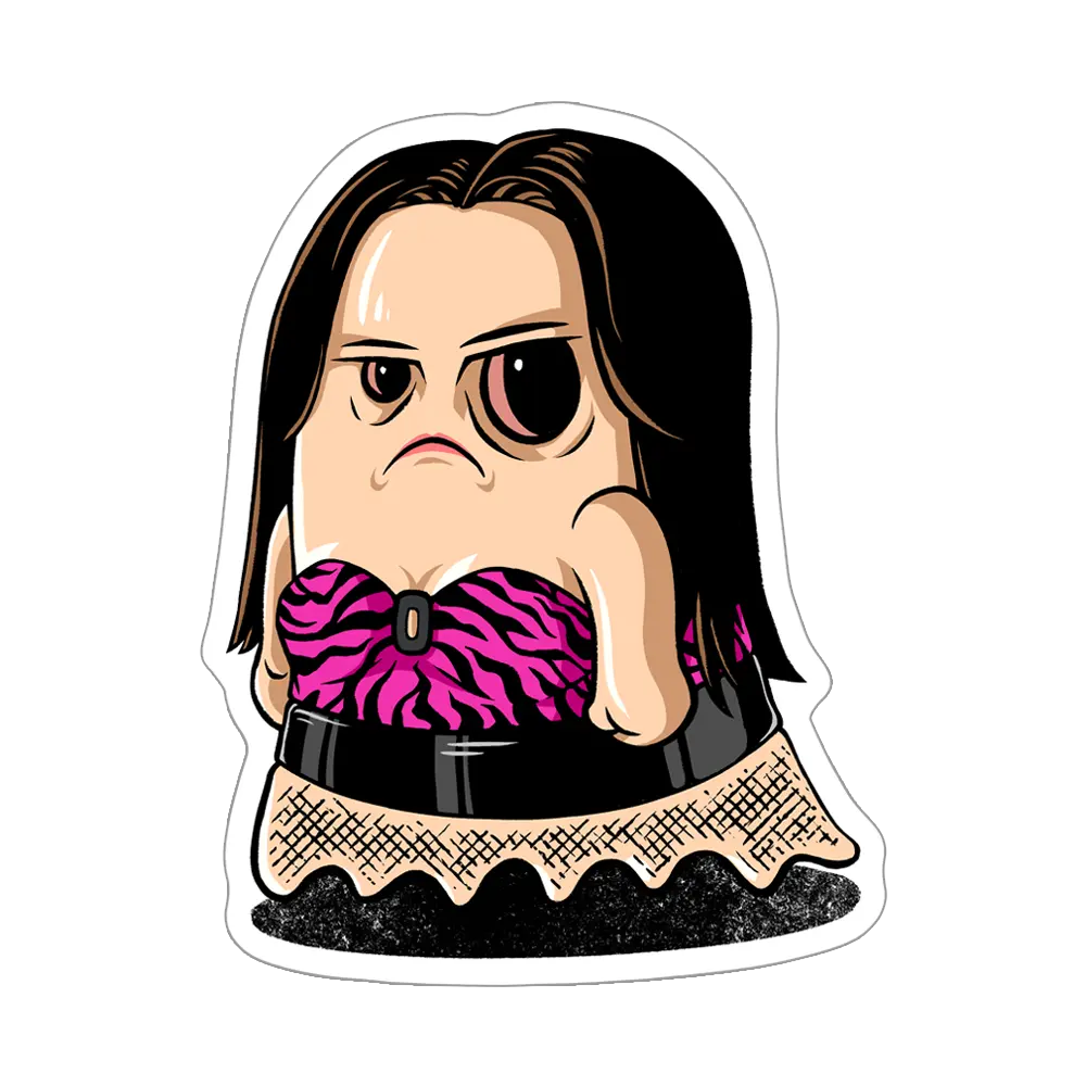 Freaky Nikki Frown Ghost Sticker