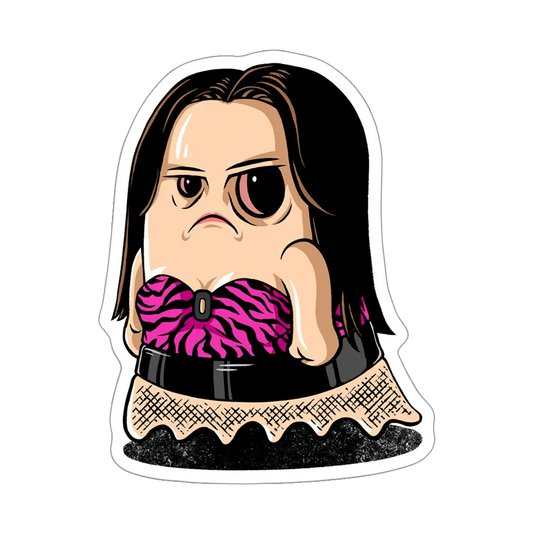 Freaky Nikki Frown Ghost Sticker