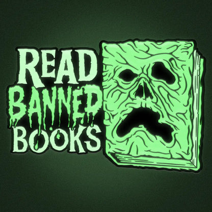 Necronomicon Read Banned Books Glow-in-the-Dark Enamel Pin