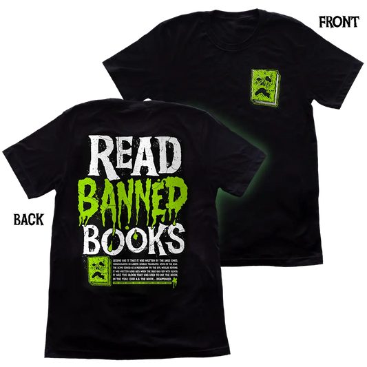 Read Banned Books Glow-in-the-Dark Necronomicon T-Shirt