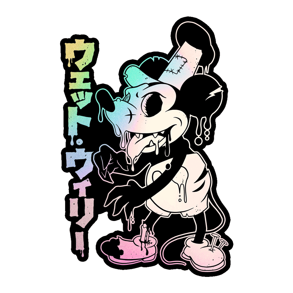 Wet Willie Japanese Holographic Variant Sticker