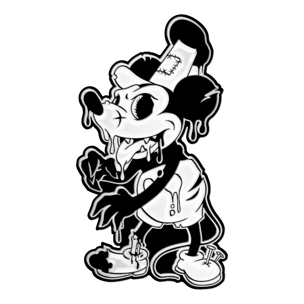 Wet Willie Glow-in-the-Dark White Enamel Pin