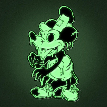 Wet Willie Glow-in-the-Dark White Enamel Pin
