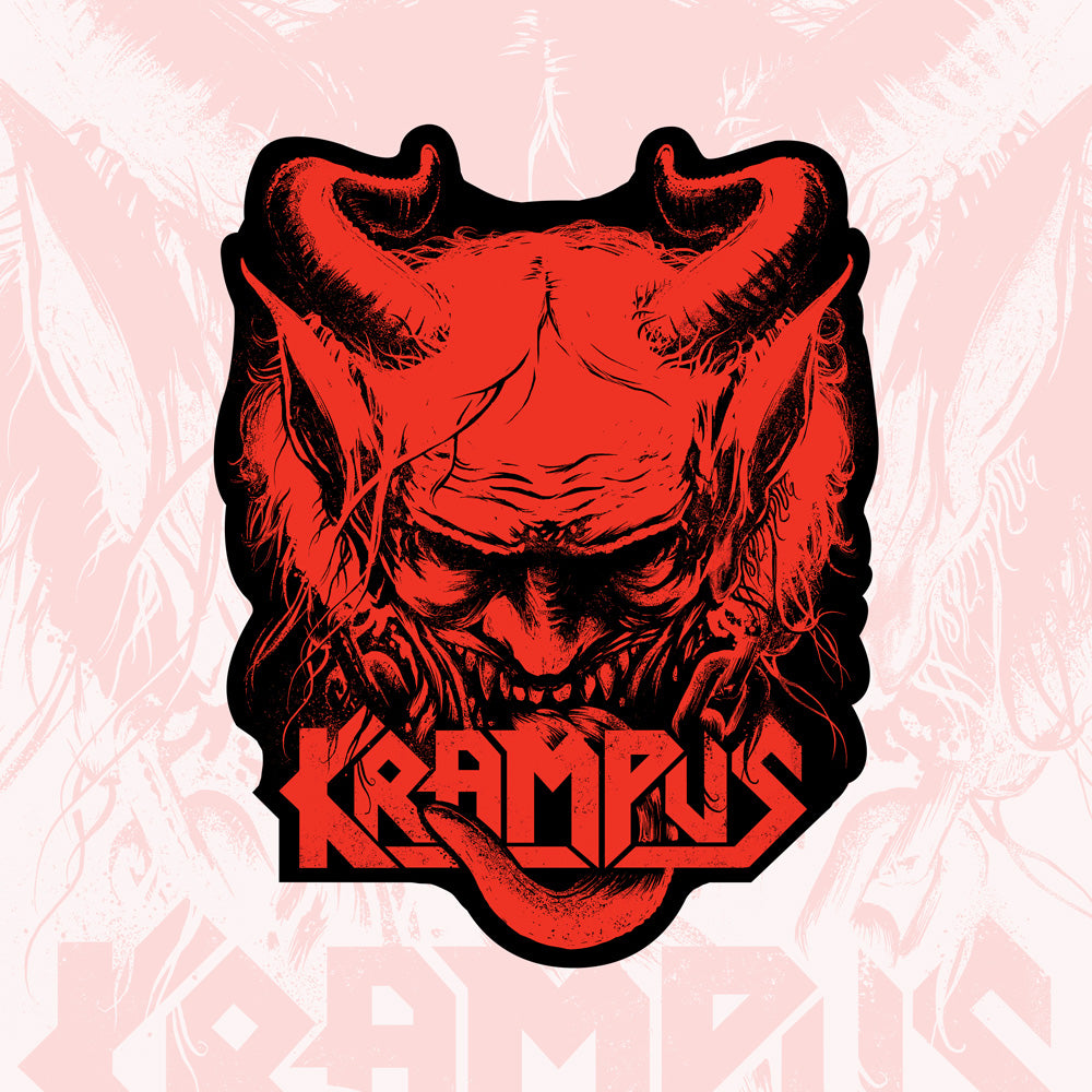 Krampus Metal Band Sticker