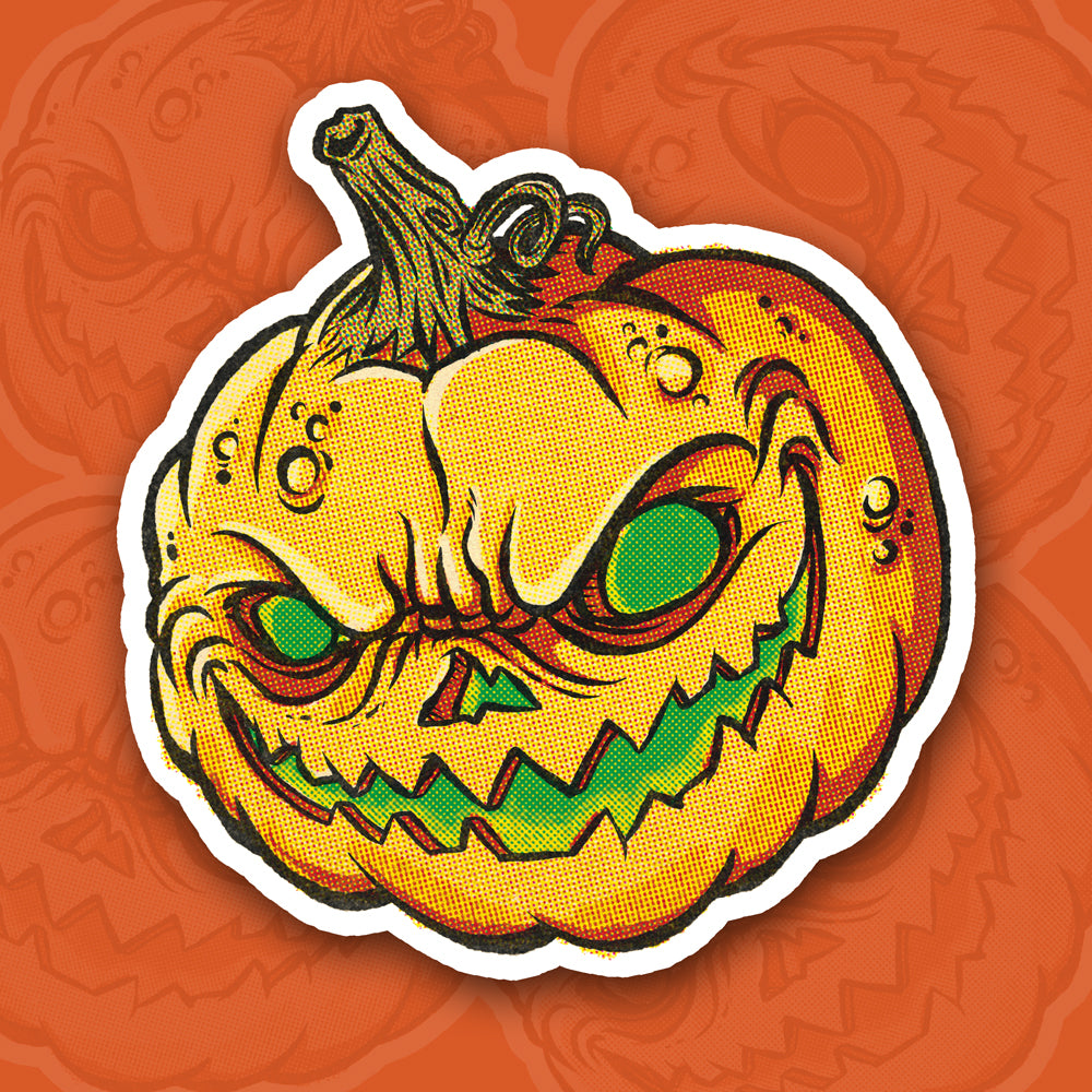 Evil Jack-o-Lantern Sticker