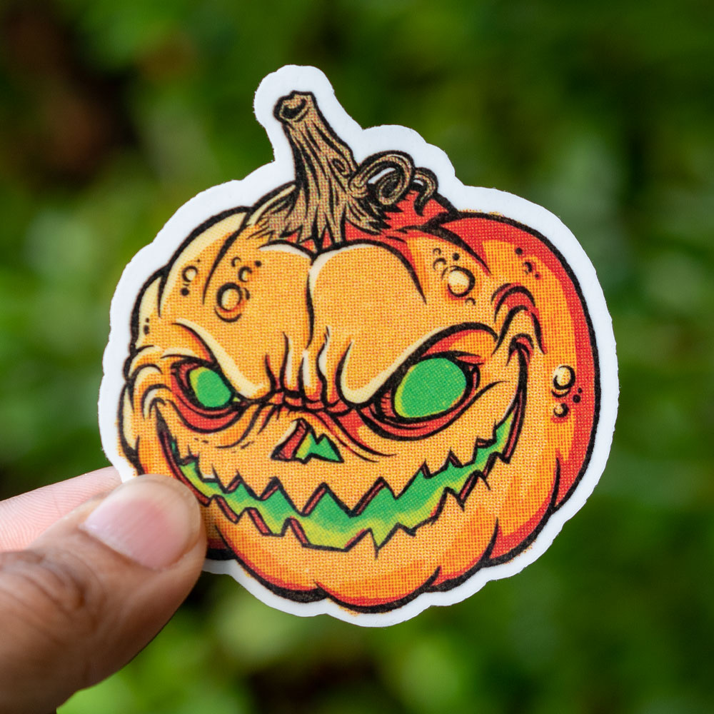 Evil Jack-o-Lantern Sticker